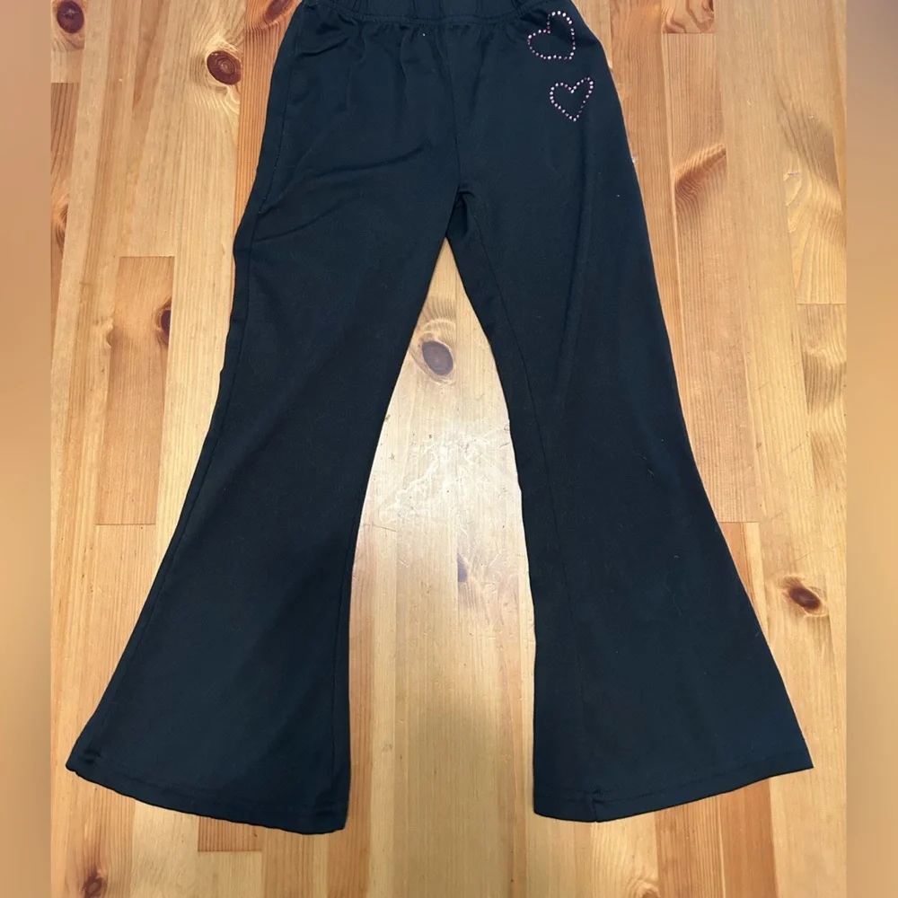 Black Ribbed Pants - Picture 4 of 4